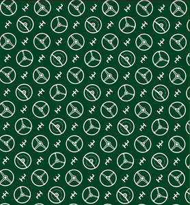 Green Steering Wheels Wrapping Paper Sheet