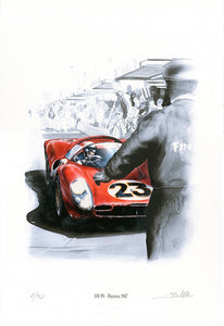 330 P4 - Daytona 1967 -  Fine art print by Enzo Naso