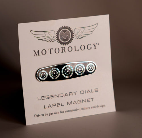 Legendary dials magnetic lapel pin
