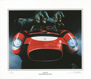 Ferrari 250 TR & Venice's Horses -  Fine art print by Enzo Naso