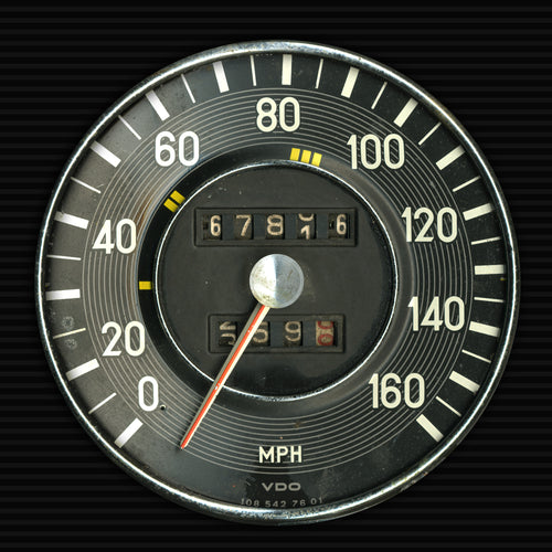 Giant Mercedes-Benz speedometer Poster